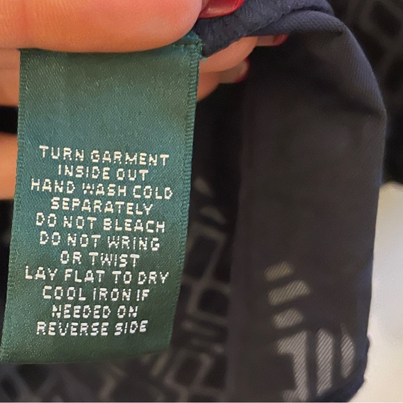 Ralph Lauren Velvety Blue Blouse with Peplum Waist - Picture 7 of 9